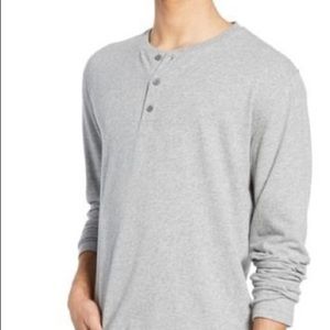 Vince Medium Grey Henley-retail $128